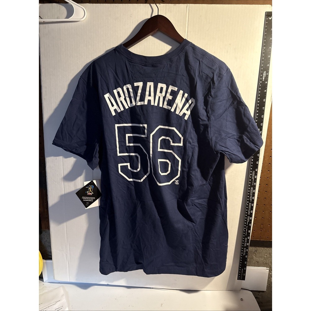 Tampa Bay‎ Rays Shirt Mens XL Blue Randy Arozarena Nike Jersey #56 Shirsey MLB